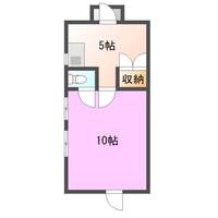 コーポナスE棟テナント（門川町　庵川西）の間取り図
