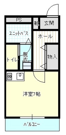 エトワール・ベル　（延岡市　緑ヶ丘）＜１R＞102号室