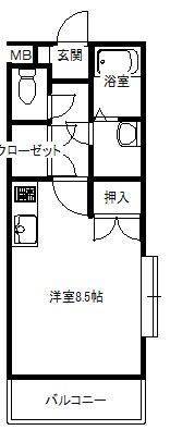 桜小路五番館　（延岡市　桜小路）＜１R＞