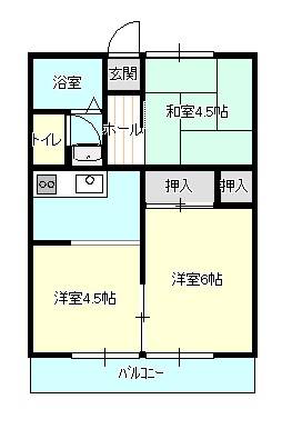 サンハイツ218　（延岡市松山町）＜２DK＞102号室