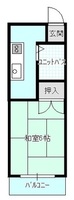 藤乃屋ハイツ　（延岡　恒富町）＜１K＞の間取り図