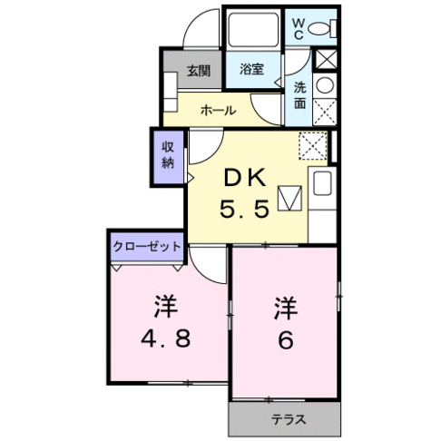 ラボーナ　(門川町　西栄町)＜2DK・1階＞102号室