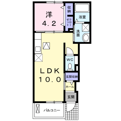 ブローテ　(延岡市　昭和町)＜1LDＫ・1階＞105号室