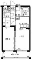 プランドール・フジ（延岡市　桜園町）＜1LDK>の間取り図