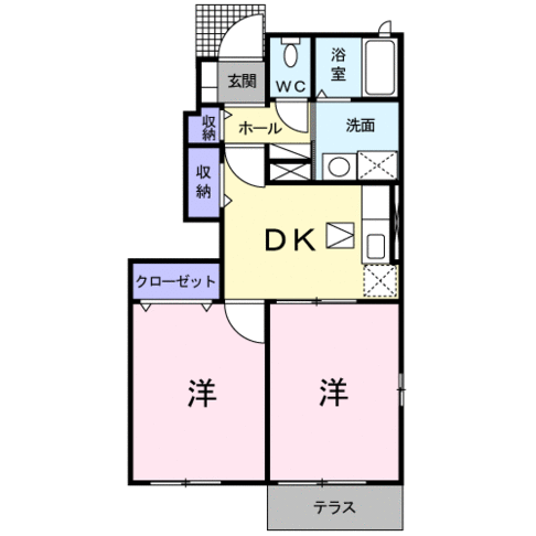 エレガンテ上町　(東臼杵郡　門川町)＜2DK＞104号室