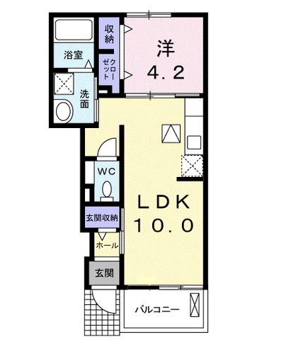 メゾン・ド・クレールＡ(延岡市　川原崎町)＜1LDK・1階＞103号室
