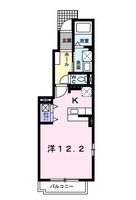 オーブ・ココ　（延岡市　野田）＜1R・1階＞の間取り図