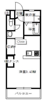 プルミエールＭ　（延岡市　野地町）＜１R＞の間取り図