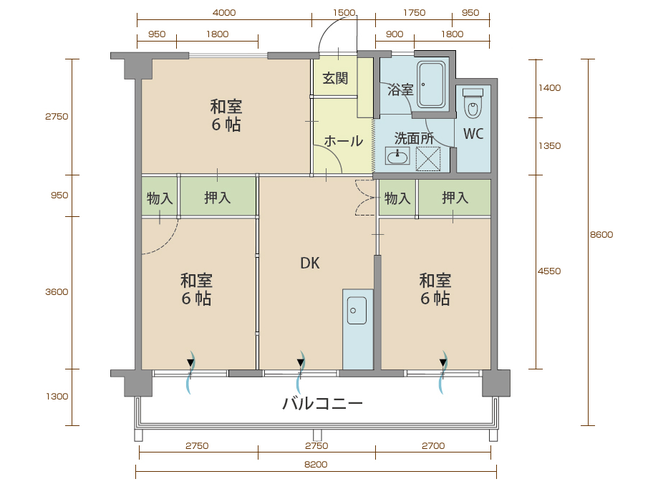 コーポラス二番館　（延岡市　北小路）＜２LDK＞501号室