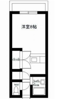エレガンス出北　（延岡市　出北）＜１R＞の間取り図