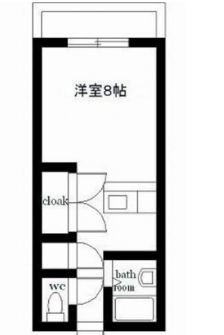 エレガンス出北　（延岡市　出北）＜１R＞203号室