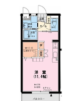 ボナール出北（延岡市　出北）＜1R+ロフト＞の間取り図