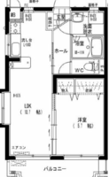 エスペランサ（延岡市　中島町）＜1LDK>の間取り図