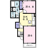 Pine Tree B 　（日向市　富高字新開）＜2DK＞