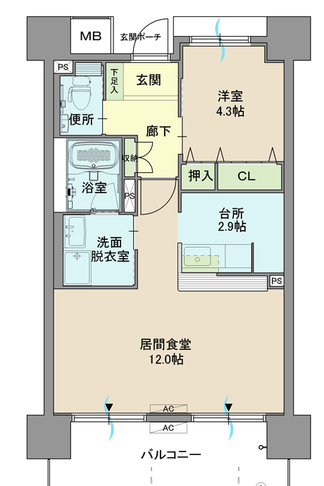 ウィステリア北小路　(延岡市　高千穂通)  ＜Btypeー1LDK＞602号室
