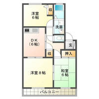 メゾン・ド・リッツ(延岡市 古城町)<3DK>の間取り図