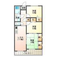 サンエイト (延岡市 浜砂)<3LDK>の間取り図