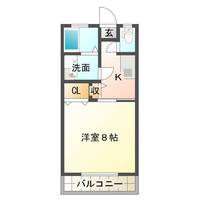 リバーサイドアベニュー　（延岡市　大貫町）＜１K＞の間取り図