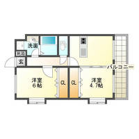 フローラルさくら　（延岡市　大貫町）＜1LDK＞の間取り図