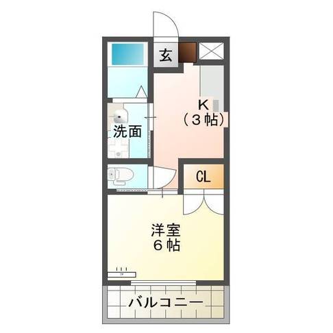 グレイスコーポ・カクⅡ　（延岡市　野地町）＜1Ｋ＞