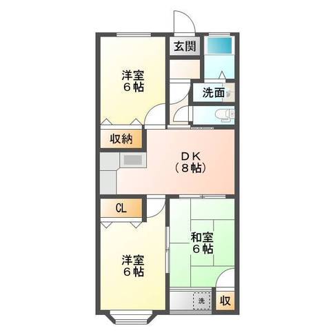 コーポ中屋敷A・B　（門川町　尾末）＜3DK＞