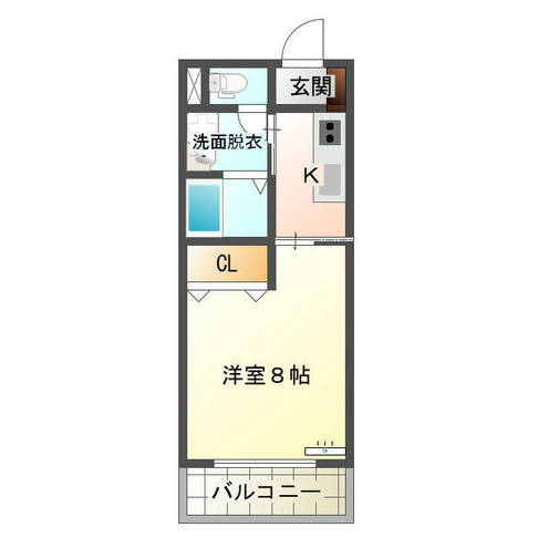 ジパング参番館（延岡市　野田町）＜1K>205号室