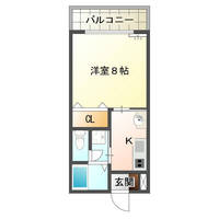 ユースコーポM　（延岡市　野地町）＜１K＞の間取り図