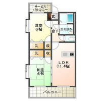 GRANZ　SATOHⅡ　（延岡市　出北）＜２LDK＞の間取り図