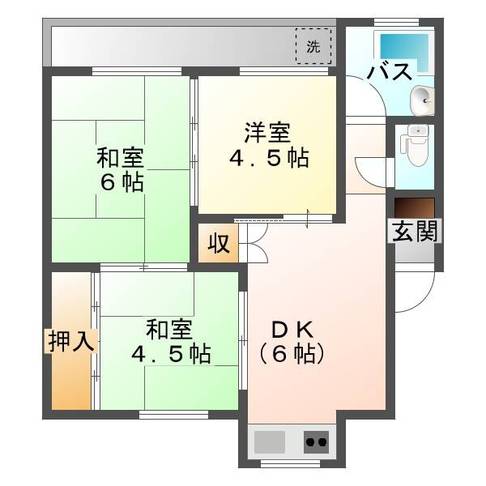 馬服マンション　（延岡市　野田町）＜3DK＞108号室