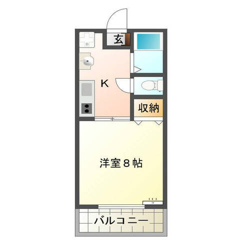 メゾンド・ビジュー　（延岡市　平原町）＜1K＞