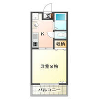 メゾンド・ビジュー (延岡市 平原町)<1K>の間取り図