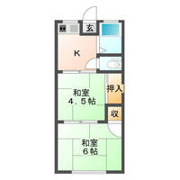 平原コーポ (延岡市 平原町)<2K>の間取り図