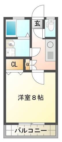 グランデュールNメゾン　（延岡市　大貫）＜１K＞206号室
