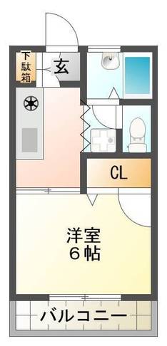 コンフォート野地Ⅱ　（延岡市　野地町）＜1K＞