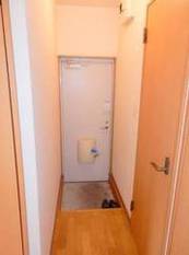 室内から見た玄関