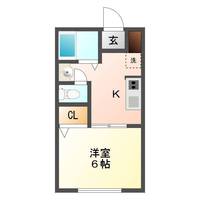 ラウンディスコウエイ (延岡市 大貫町)<1K>の間取り図