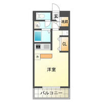 コンフォールⅡ　（延岡市　野地町）＜１R＞の間取り図