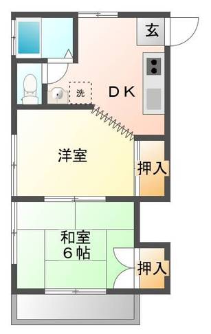 ハイツあいかむ３（延岡市　出北）＜２ＤＫ＞