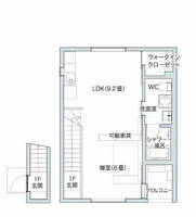 FREE　PORT浜御殿B・C（延岡市　紺屋町）＜１R・2階＞の間取り図