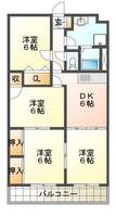 パークフロント桜小路（延岡市　桜小路）＜4DK＞の間取り図