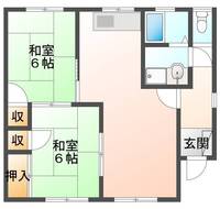 ハイツヨシダ　(延岡市　出北)＜2LDK＞