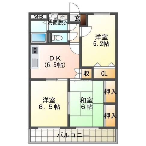 ステラマリス　（延岡市　粟野名町）＜3DK＞305号室