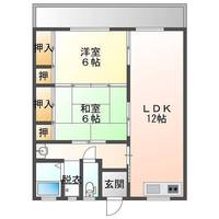 ファーストハイツＣ　（延岡市　伊形町）＜２LDK＞の間取り図