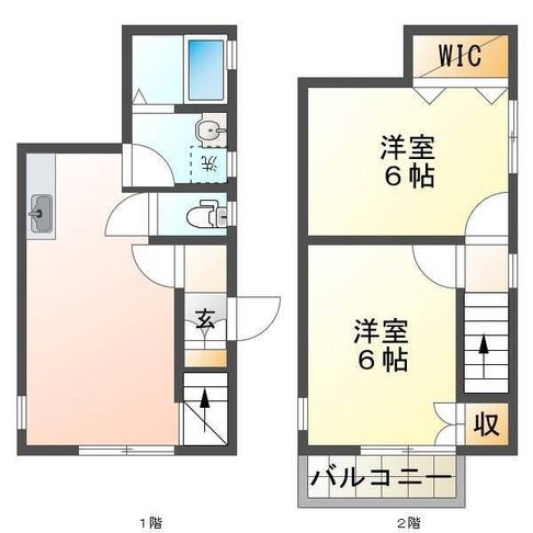 ぺティハイム桜ヶ丘　(延岡市　桜ヶ丘)＜2LDK＞WEST号室