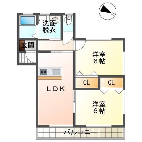 L&AハイツⅠ（延岡市　川原崎町）＜2LDK＞102号室