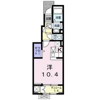 Vent・Vert 　Ⅲ　（延岡市　平原町）＜1R・１階＞の間取り図