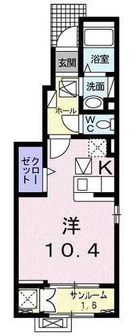  オーブ・ココ Ⅴ　（延岡市　大貫町）〈1R・１階〉105号室