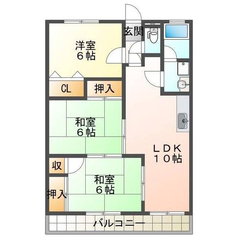 マンション人見山　(延岡市　大貫町)＜3LDK＞202号室