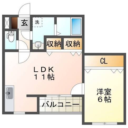 カーサリリオ　（延岡市　大貫町）＜1LDK＞206号室