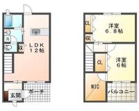 ル・レーヴ（延岡市野地町）＜2LDK＞